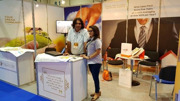 Design presentation of the mixed-use T and TECHS Islamabad project at the International Real Estate Investment Show, Abu Dhabi, November 2017